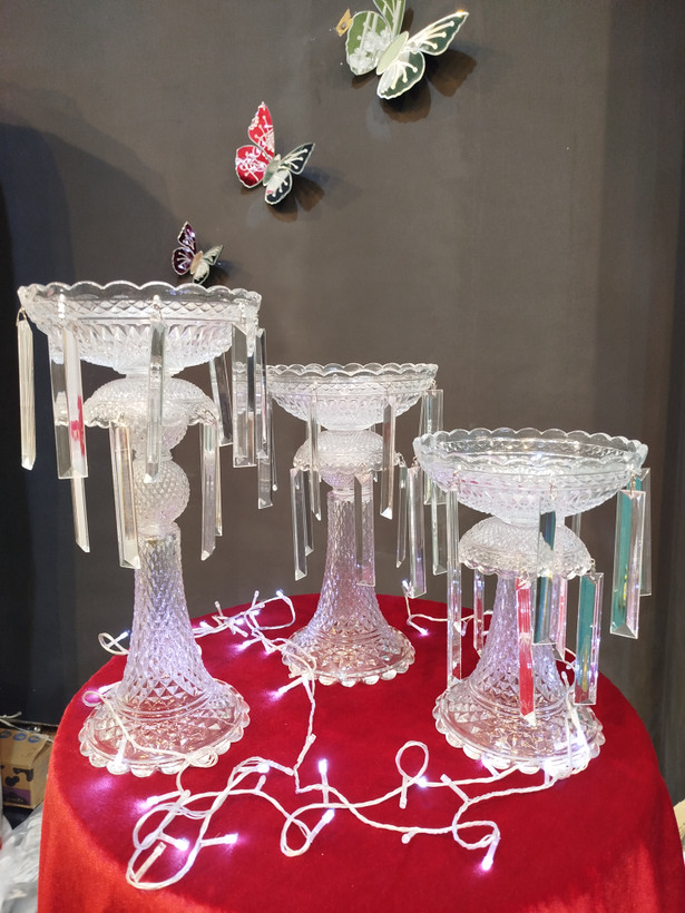 ظرف لاستر ۳ سایز مناسب اکسسوری مناسب میوه آرایی و گل آرایی