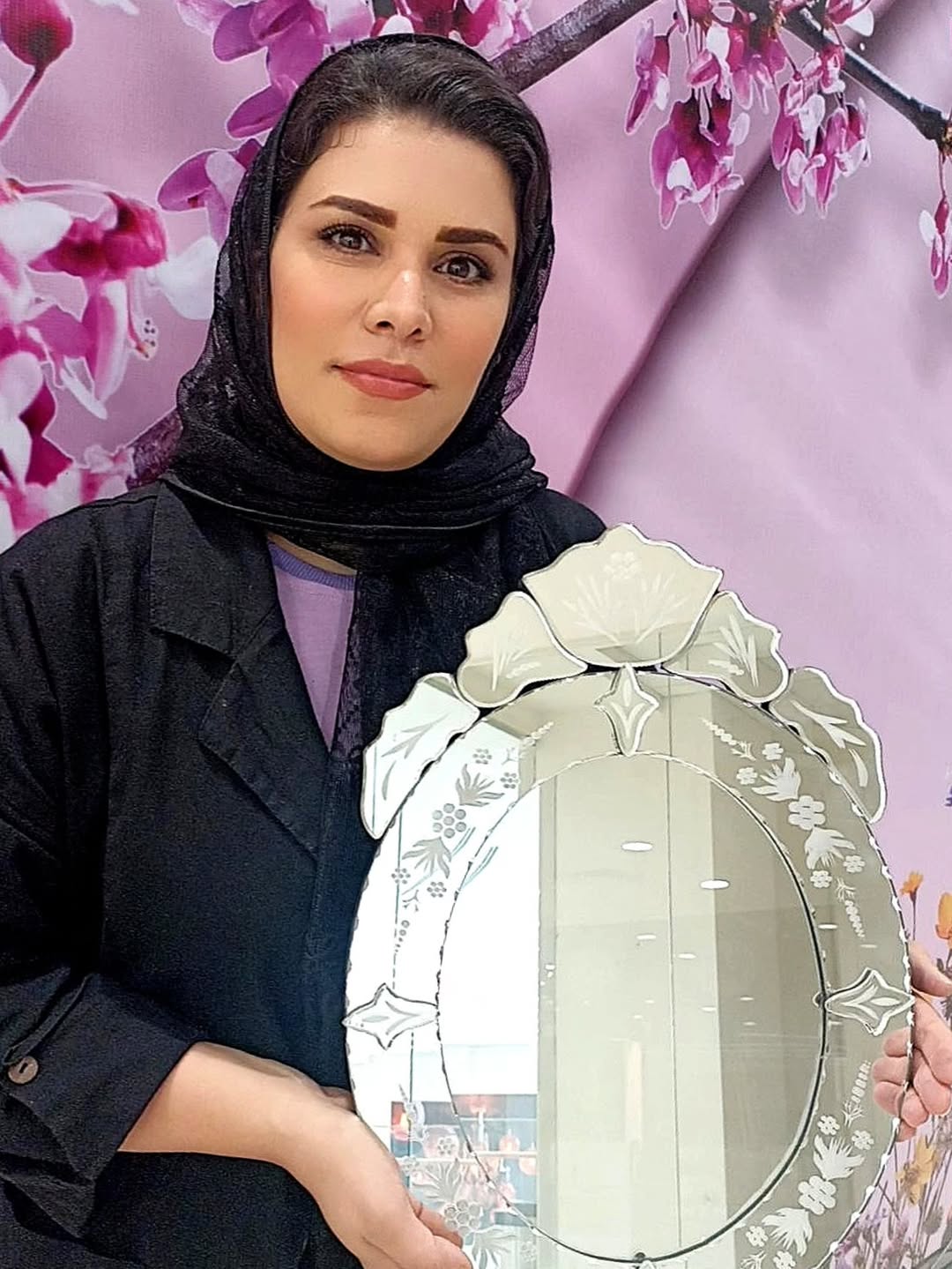 آیینه ونیزی تاج بیضی